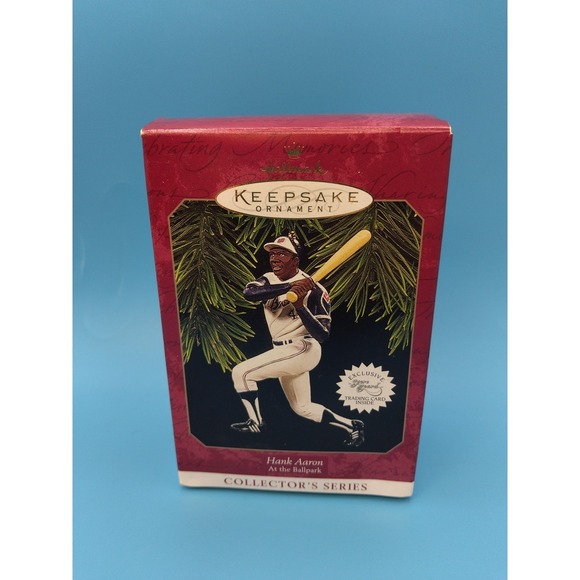 Hallmark Other - Hallmark Keepsake Christmas Ornament 1997 "Hank Aaron" Baseball